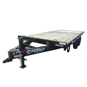 8.5x16 I-Beam Deckover Equipment Trailer 2 7k axles 14k GVWR